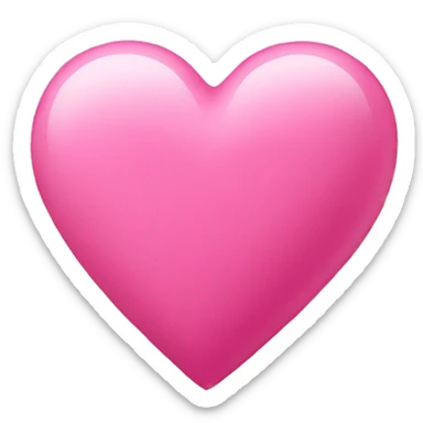 Pink heart  sticker