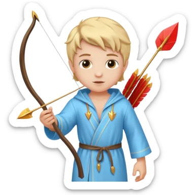 Cupid with arrow mixing Tonic sticker