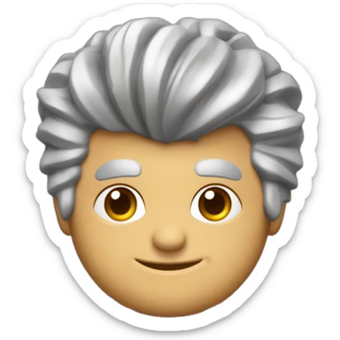 fred willard old skinny spiked hair red plaid shirt with suspenders (portrait,-front-facing,-apple-ios-17-style) sticker