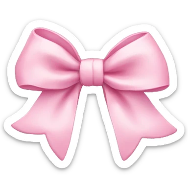 Baby pink bow  sticker