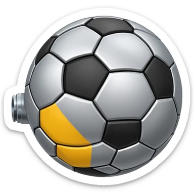 close-up of a football valve where the ball is pumped up, realistic, simple background sticker