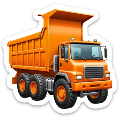 Dump truck sticker