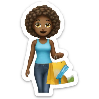 Girl that is addicted to shopping at target sticker