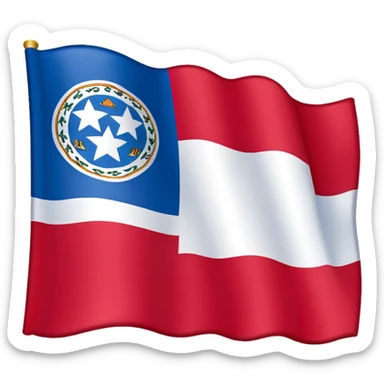 North Carolina state flag sticker