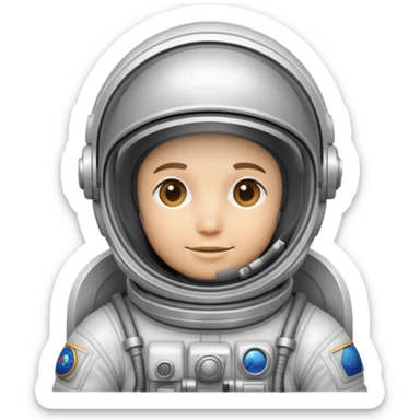 cosmonaut in space suit sticker