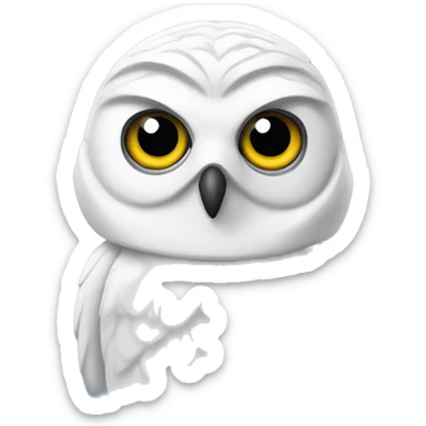 A sith Snow Owl sticker