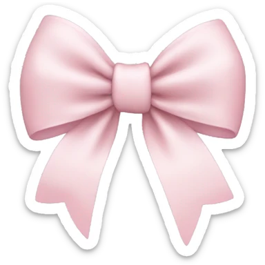 Light pink bow sticker