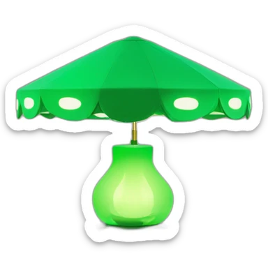 kawai leuchtent glitzer grün# sticker