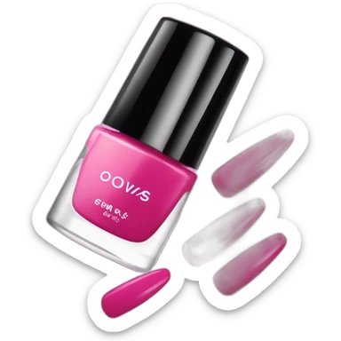 nail polish gel with nails sticker