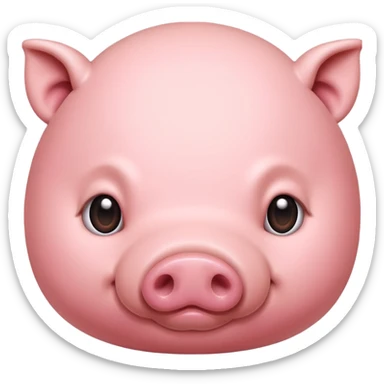 Fat pig butt sticker