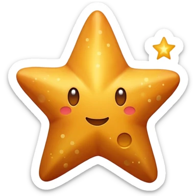 Ochre Star sticker