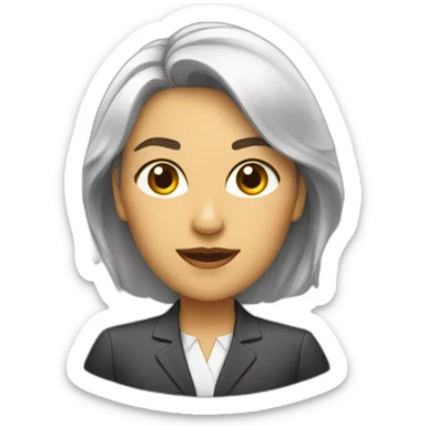 mujer ejecutiva sticker