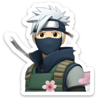Kakashi qui embrasse sakura sticker