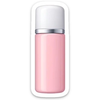 Powder pink balm bottle sticker