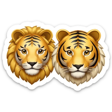 Un mundo al centro con un león a su lado izquierdo y un tigre al lado derecho y en el medio escrito "TEAM UNIVERSAL" sticker