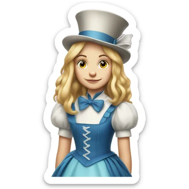 Alice in wonderland sticker