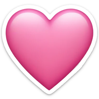 Pink heart  sticker