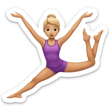 Doing the splits sticker