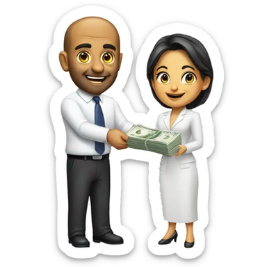 Dubai hotel tycoon hands over money sticker