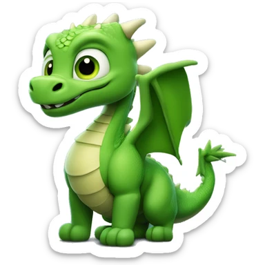 dragón fueria nocturna de la película como entrenar a tu dragón , adorable y con ojos verdes y piel negra   sticker