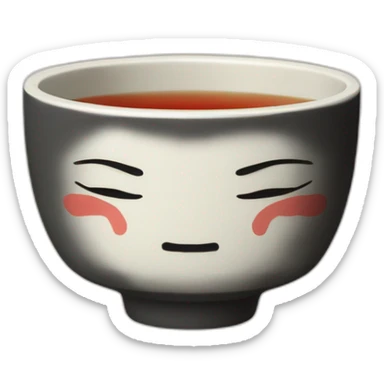 shinto tea guinomi cup sticker