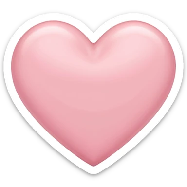 Pale pink heart sticker