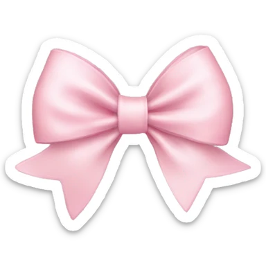 Light pink bow sticker