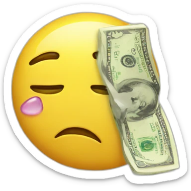 crying emoji crying money sticker