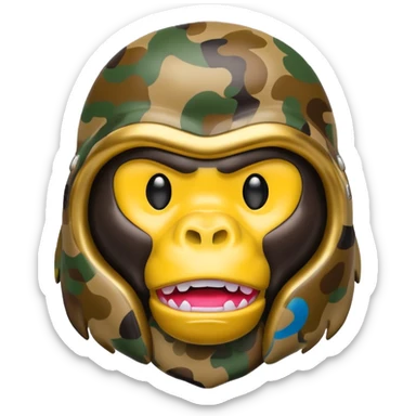 Сделай логотип Bape sticker