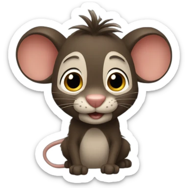 Raton estilo disney pixar sticker