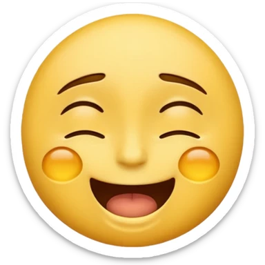 emoji trying not to laugh sticker