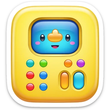Tamagotchi ios app skeuomorphic sticker
