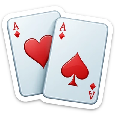 Generate a simple app logo for an app called "twoseven". It is a Poker app and the logo should be the corners of 2 poker cards next to each other - A 2 of Diamonds and a 7 of Clubs. sticker
