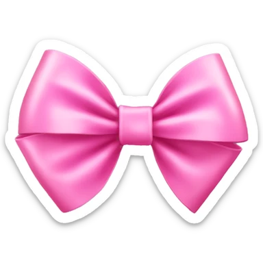 Pink bow sticker