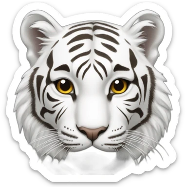 White tiger sticker