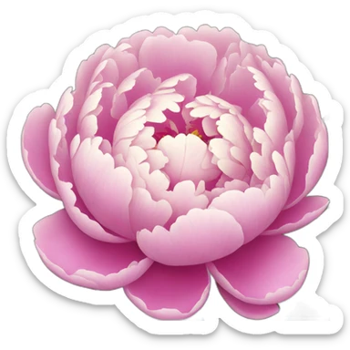 a peony flower sticker