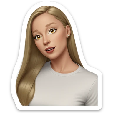 realistic portrait of girl sticker