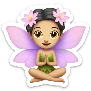 Lotus flower fairy  sticker