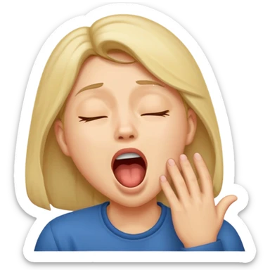 People Yawning without Hand sticker