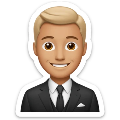 gentlemen vibe suit men sticker