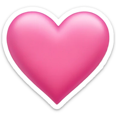 Pink heart sticker