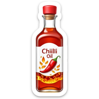 chilli oil sticker