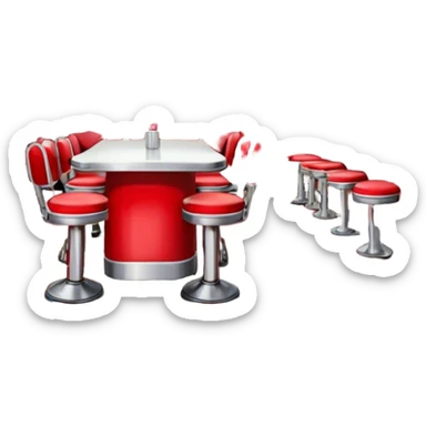 route 66 american diner sticker