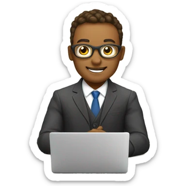 high tech skills trainer teaching online class sticker