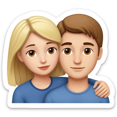 Faça um casal se abraçando  sticker