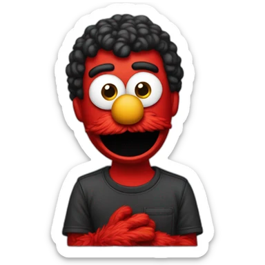 elmo vlogger sticker