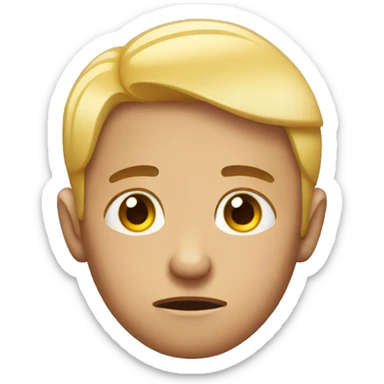 emoji that displays disappointment by cradling the forehead sticker