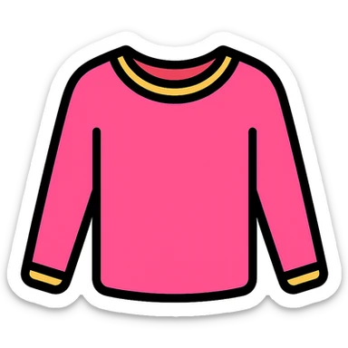 pink long-sleeve top icon sticker