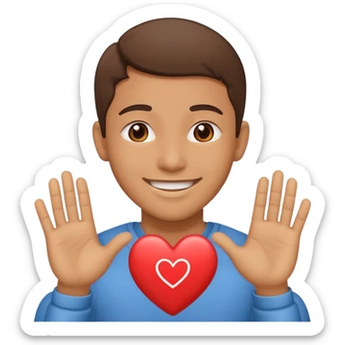 FLOORK DANDO UN CORAZÓN Y DICIENDO DURMETE O TE CONQUISTO sticker