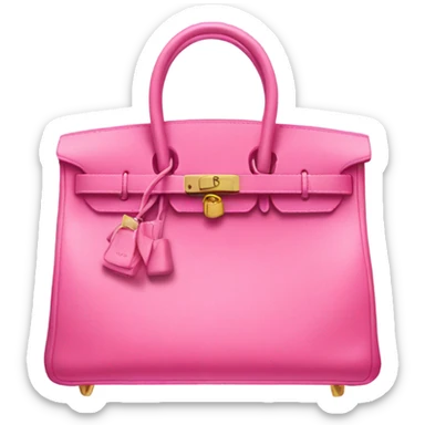 A pink birkin bag sticker